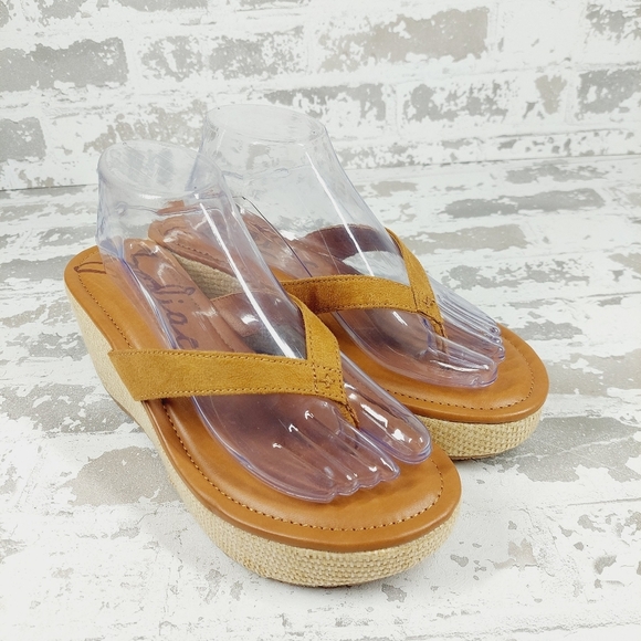 NEW ZODIAC Women's Rio Thong Platform Wedge Sandals I838 - Picture 3 of 8